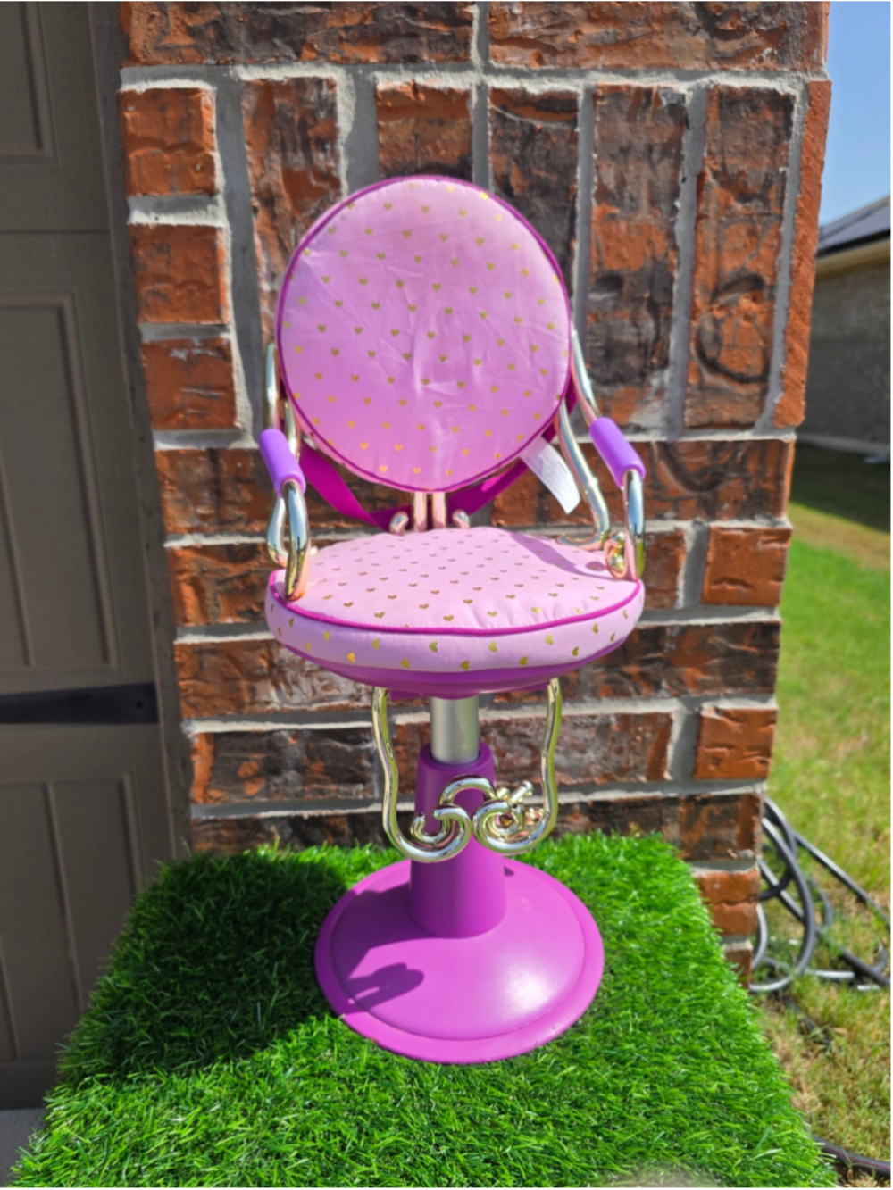 Girls Our Generation Doll Salon Chair One Size Pink Gold